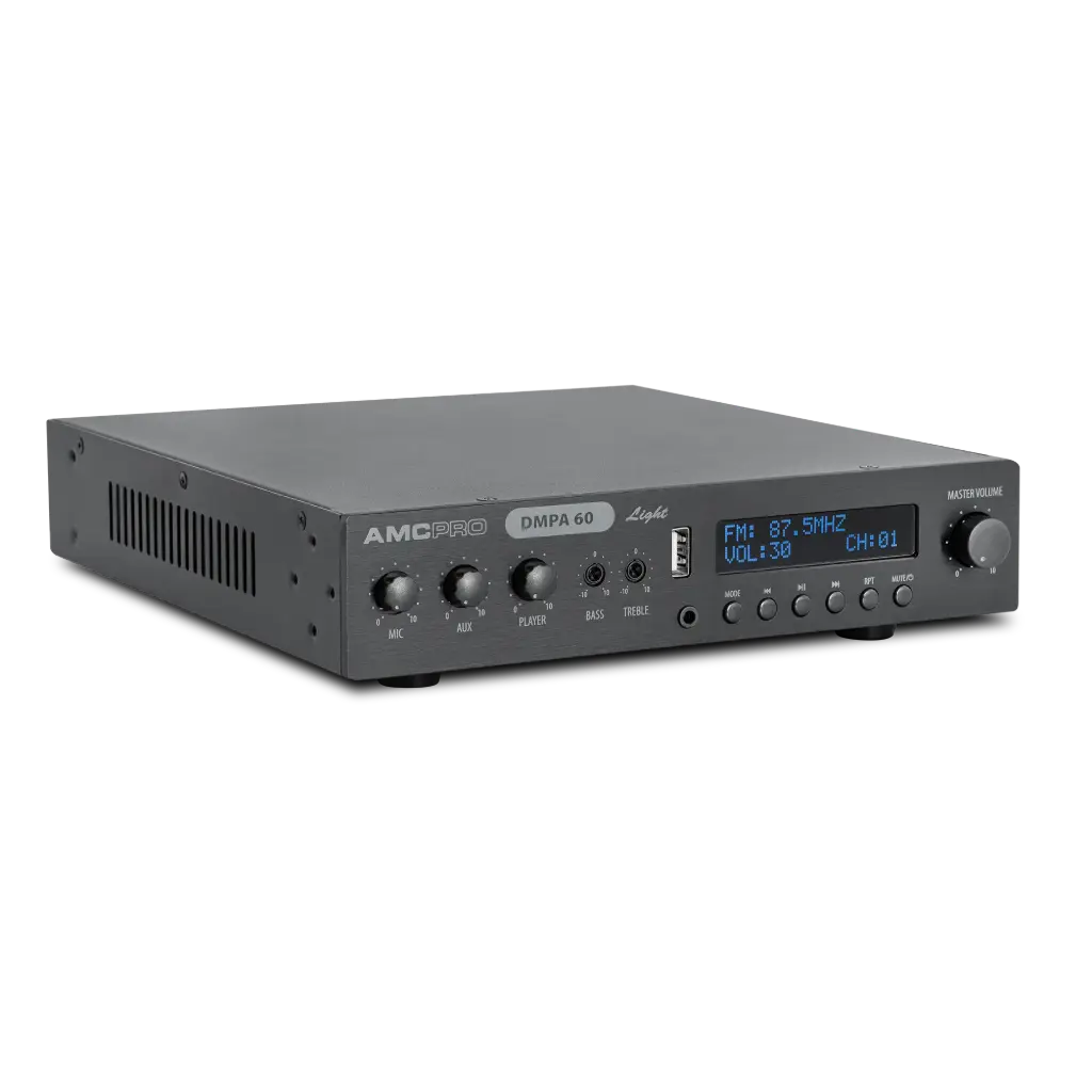 AMC PRO DMPA 60 Light Media spiller og Forsterker 60W@100V + 2 Ohm